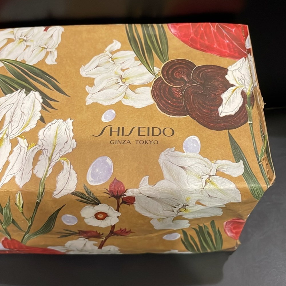 Brand New Shiseido Rectangular Paper Zippered Pouch - Picture 7 of 8